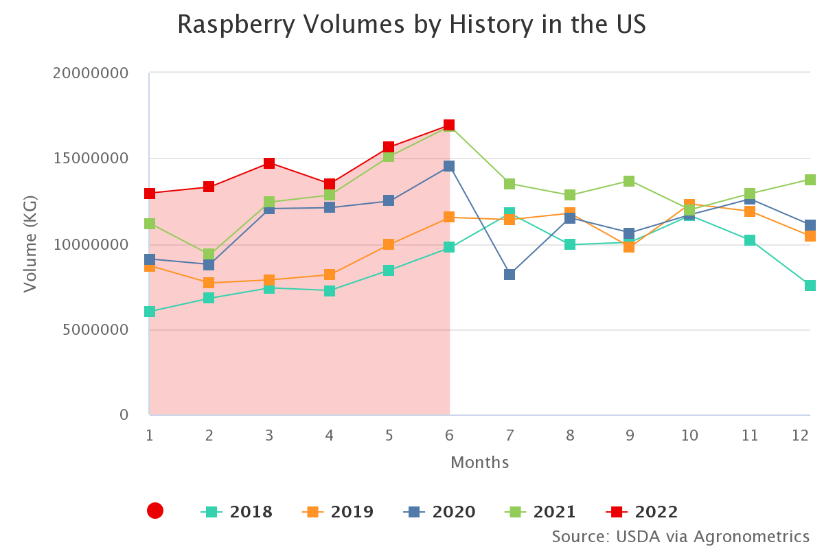 raspberry volumes by his 3